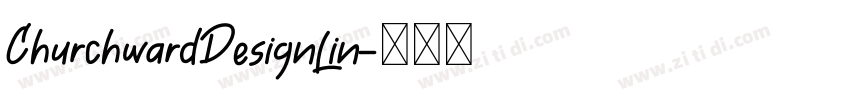 ChurchwardDesignLin字体转换