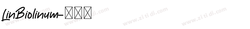 LinBiolinum字体转换