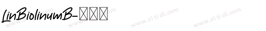 LinBiolinumB字体转换