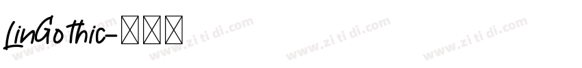LinGothic字体转换