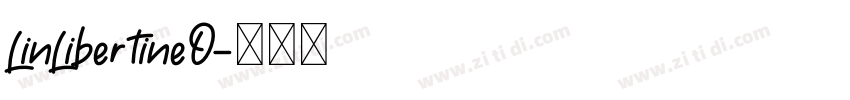 LinLibertineO字体转换