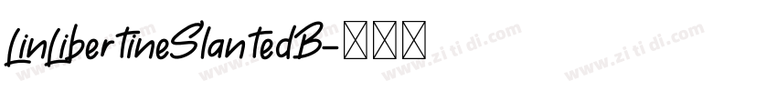 LinLibertineSlantedB字体转换