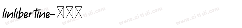 linlibertine字体转换