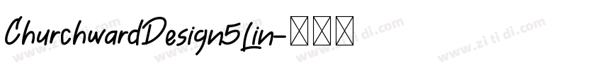 ChurchwardDesign5Lin字体转换
