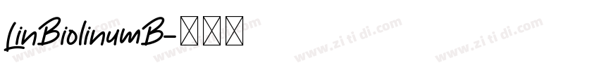 LinBiolinumB字体转换