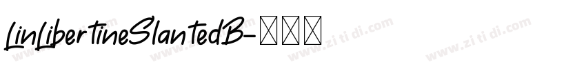 LinLibertineSlantedB字体转换