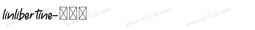 linlibertine字体转换