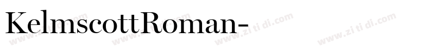 KelmscottRoman字体转换