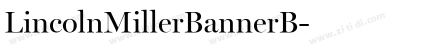 LincolnMillerBannerB字体转换