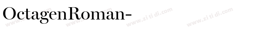 OctagenRoman字体转换