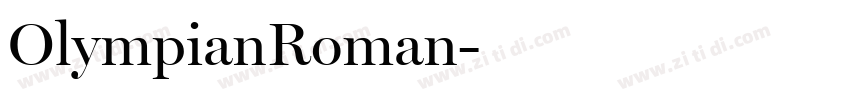 OlympianRoman字体转换