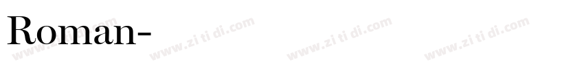 Roman字体转换