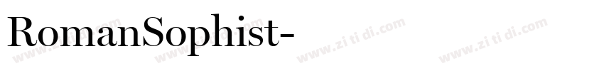 RomanSophist字体转换