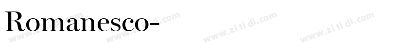 Romanesco字体转换