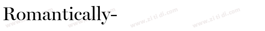 Romantically字体转换