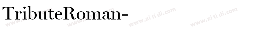 TributeRoman字体转换