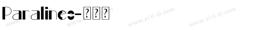 Paralines字体转换