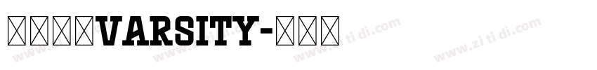 大学粗方varsity字体转换