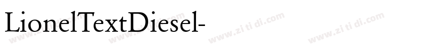 LionelTextDiesel字体转换