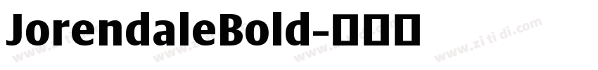 JorendaleBold字体转换