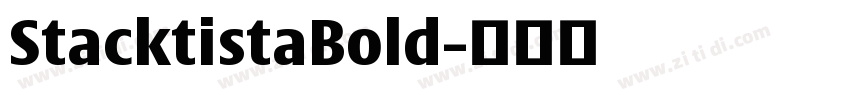 StacktistaBold字体转换