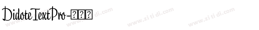 DidoteTextPro字体转换