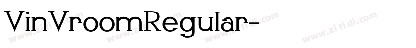 VinVroomRegular字体转换