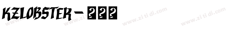 KZLobster字体转换