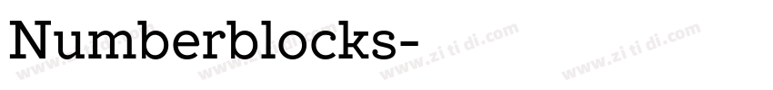 Numberblocks字体转换