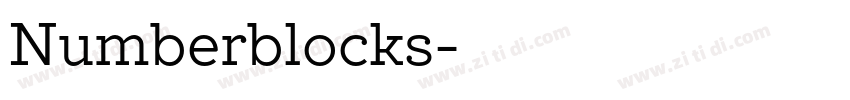 Numberblocks字体转换