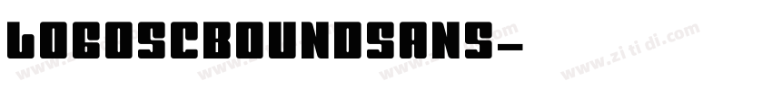 logoSCboundsans字体转换