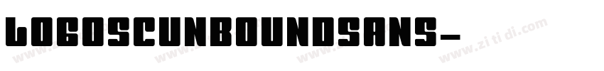 logoSCunboundsans字体转换