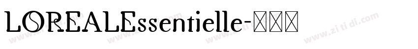 LOREALEssentielle字体转换