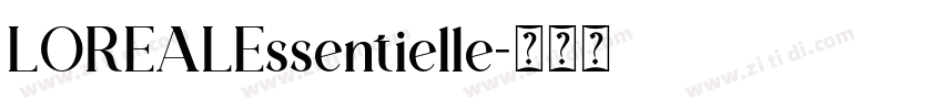 LOREALEssentielle字体转换