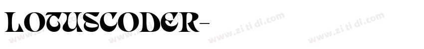Lotuscoder字体转换
