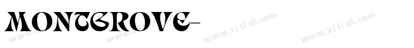 Montgrove字体转换