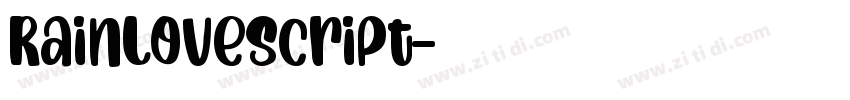 RainLoveScript字体转换 RainLoveScript字体转换