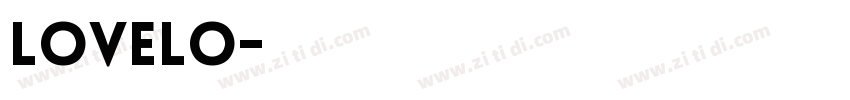 Lovelo字体转换