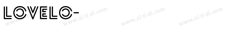 Lovelo字体转换