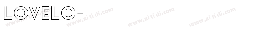 Lovelo字体转换