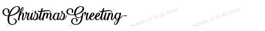 ChristmasGreeting字体转换