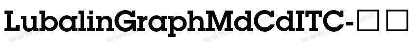 LubalinGraphMdCdITC字体转换