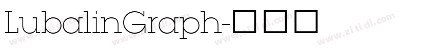 LubalinGraph字体转换