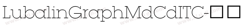 LubalinGraphMdCdITC字体转换