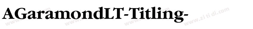 AGaramondLT-Titling字体转换
