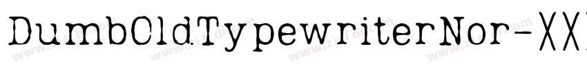 DumbOldTypewriterNor字体转换