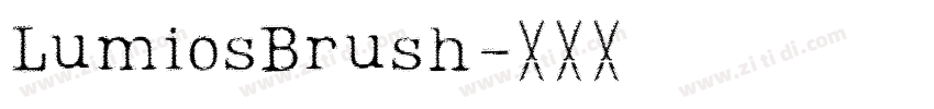 LumiosBrush字体转换 LumiosBrush字体转换