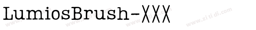 LumiosBrush字体转换 LumiosBrush字体转换