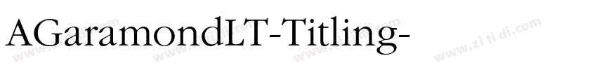 AGaramondLT-Titling字体转换
