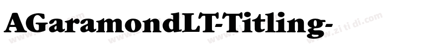 AGaramondLT-Titling字体转换